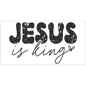 Pegatinas para coche de inspiración cristiana / Jesús es el Rey, regalos religiosos, decoración inspiradora, accesorios para coche, pegatinas