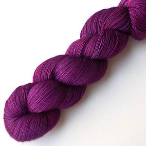 Merino Yak Silk Lace Yarn Hand Dyed, 870 yards, Luscious