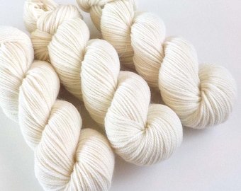 Merino Angora Natural Sock Yarn, Vanilla