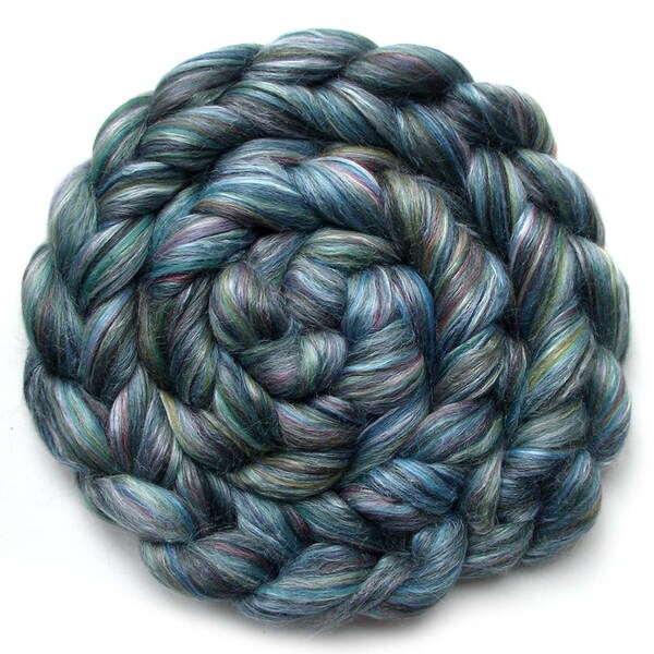 Roving Merino Silk Swirled Colors Ashland Bay Combed Top Mackenzie 5 oz.