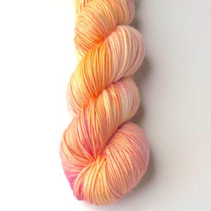 Hand Dyed Yarn Superwash Merino Nylon SPORT Yarn - Smoothie, 328 yards