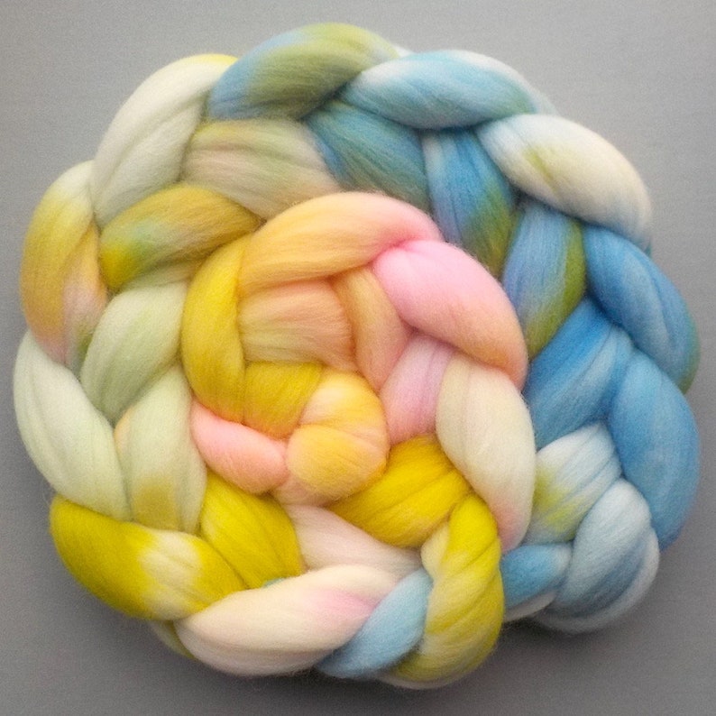 Roving Targhee Handdyed Combed Top Easter Eggs 5.3 oz. image 3
