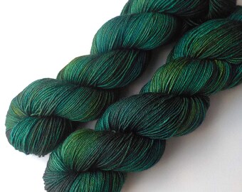 Merino Yak Silk Yarn Handdyed - North Woods, 435 yards