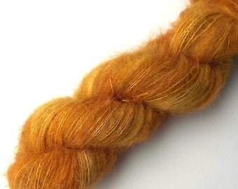 Silky Suri Baby Alpaca and Silk Handdyed Lace Yarn, Clover Honey