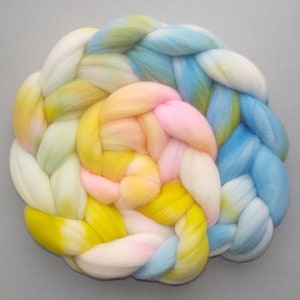 Roving Targhee Handdyed Combed Top Easter Eggs 5.3 oz. image 1