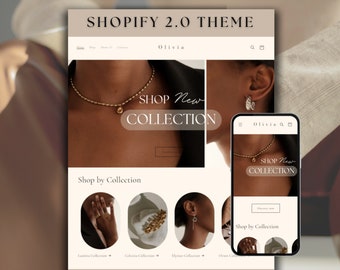 Jewelry Shopify Theme: Elegant Website Template