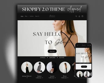 Black Shopify Theme: Clothing & Fashion Website Template