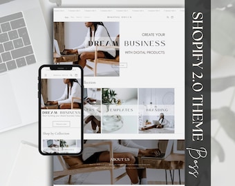 Modern Shopify Theme: Digital Products, Clothing, Boutique