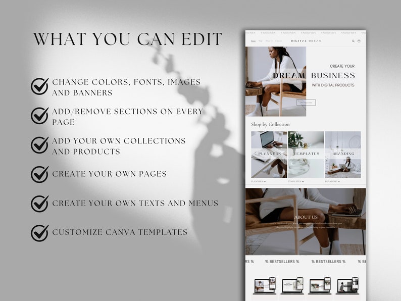 Shopify theme for digital products
