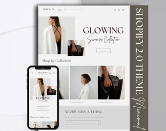 Minimal Shopify 2.0 Theme: Clean Boutique Website Template