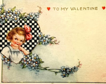 Sweet undivided-back Valentine Card