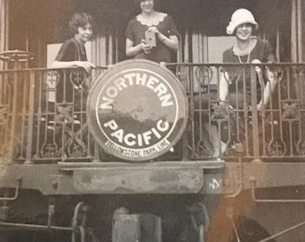 Cara e nostalgica foto originale della Northern Pacific Railroad