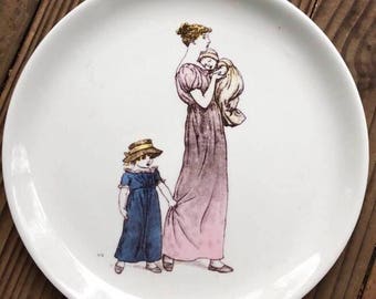 SALE Almanack Kate Greenaway July Plate