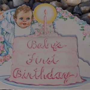 Baby&#39;s first Birthday pop-up card