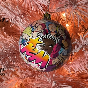 Oversized Truly Outrageous Jem Comic Christmas Ball Ornament