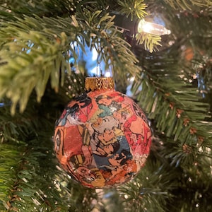 Ornement de boule de Noël Teen Titans DC Comics des années 80