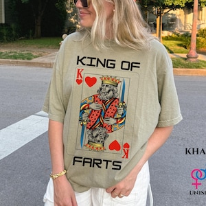 King of Farts Comfort Color T-shirt Funny Joke Shirt Exchange Flatulence Prank Gift for Him Inappropriate Fart Tee Embarrassing Shirt Swap