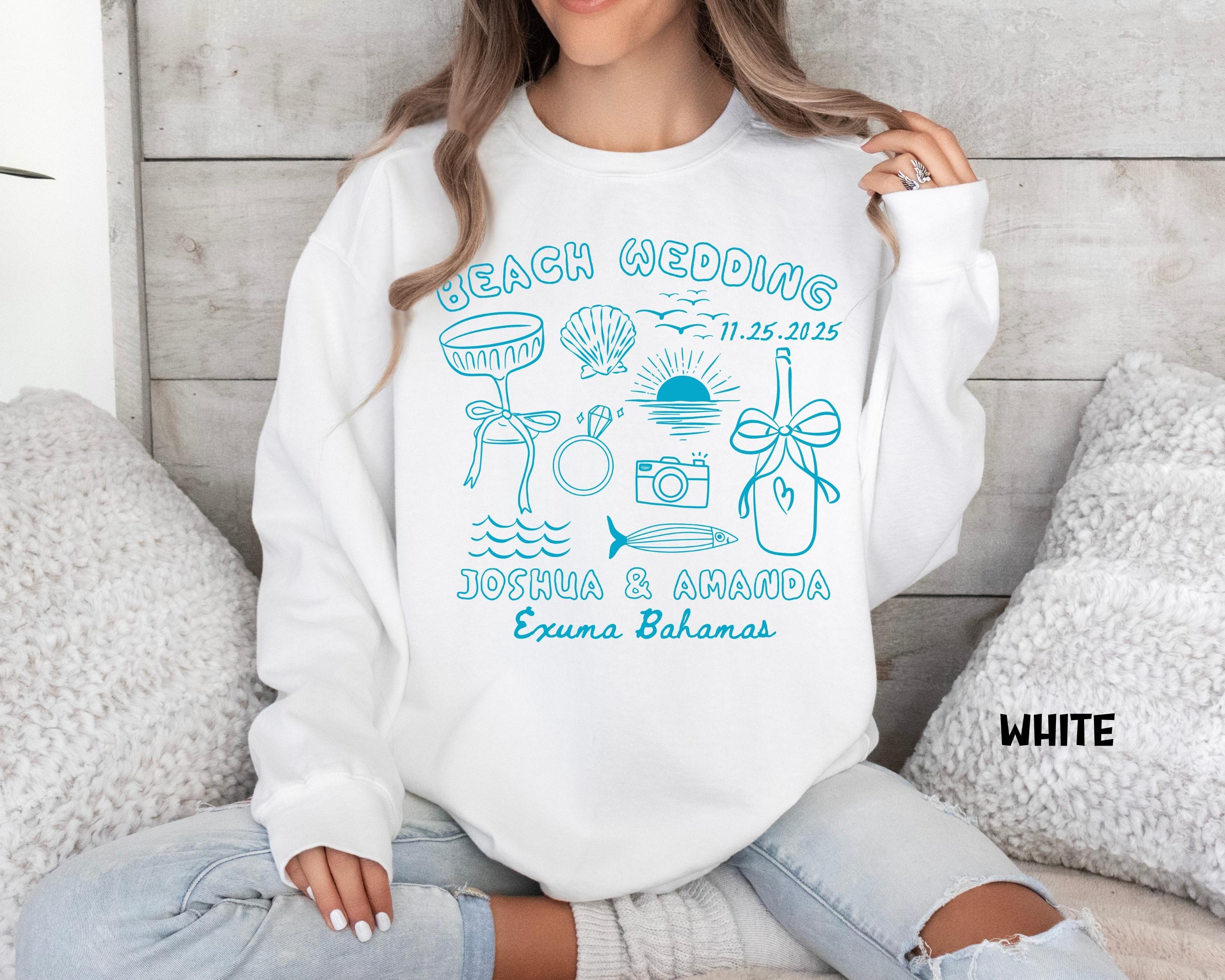 Beach Wedding Comfort Colors Sweater Custom Wedding Gift Something