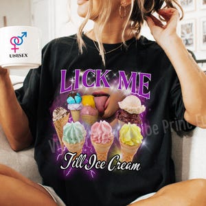 Lick Me Joke Shirt Embarrassing Bootleg Comfort Color T-Shirt Inappropriate Shirt Exchange Unhinged Vintage 90s Tee Raunchy Prank Gift Weird