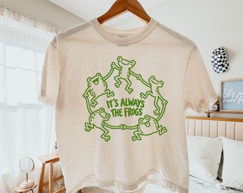 Frog Shirt, Funny Frog Lover Tee, Toad Lover Shirt, Amphibian Gift, Dancing Frogs Shirt, Nature Lover Gift, Frog Sweatshirt, Kids Frog Tee