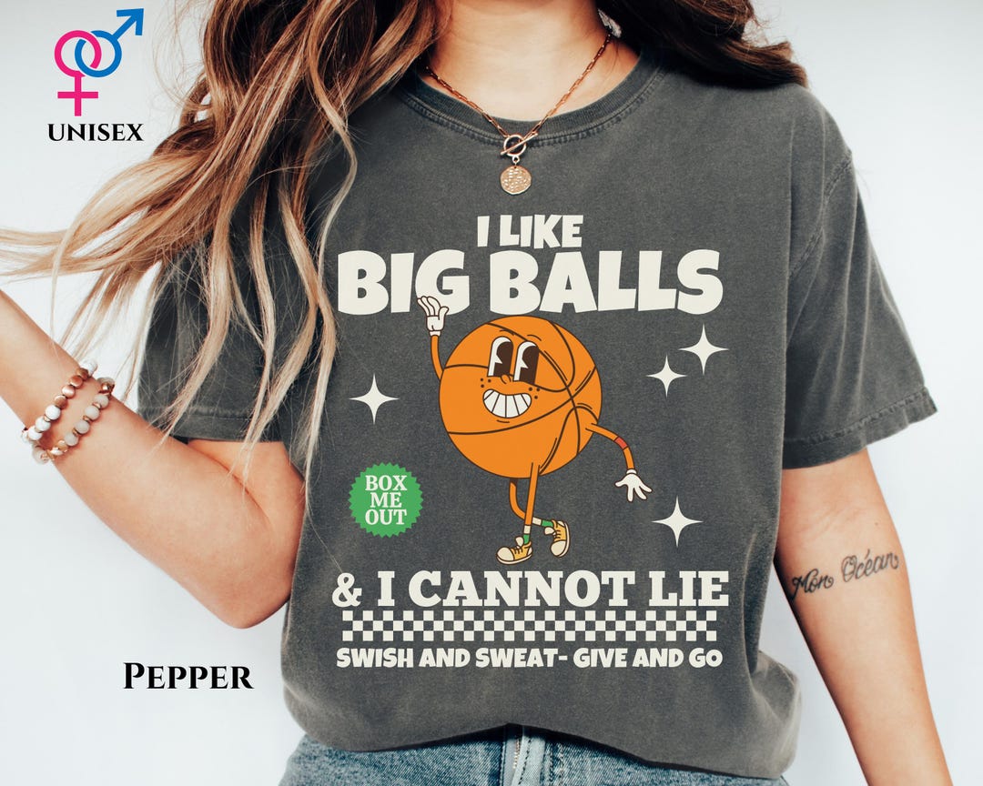 I Like Big Balls Comfort Color Shirt Funny Baseball Gag Gift Edgy