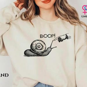 Funny Snail Sweater Boop the Snail Sweater Lazy Sweatshirt Funny Animal Gift Snail Sweater Vintage Shirt Spirit Animal Sweater Slug Shirt