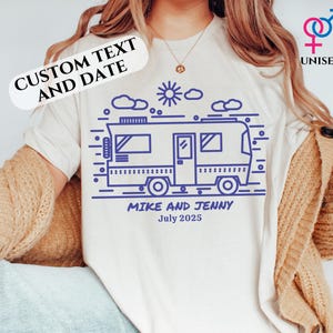 Camp Shirt Custom Text Camping Shirt Friends Adventure Shirt National Park Life RV Vacation Shirt Explorer Shirt Camping Group Shirt Gift