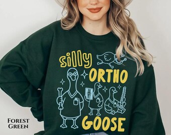 Orthopedic Sweatshirt, Funny Ortho Crewneck, Ortho Nurse Unisex Sweater, Bone Doctor Gift, Sports Medicine Sweatshirt, Silly Goose