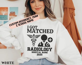 I got Matched Sweater Custom Match Day Residency Sweater Gift for Medical School Students Future Doctors Sweater Residency Graduation Gift