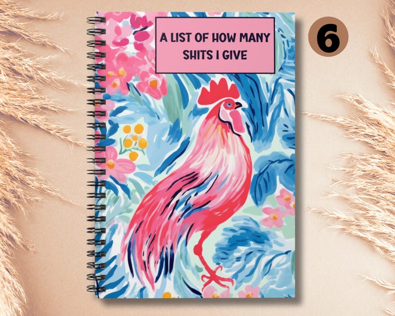 Funny Spiral Notebook Preppy Journal Gag Gift Snarky Notepad Office Coworker Gift Idea Sketchbook 6x8 Sarcastic Notebook For Colleagues Gift image 8