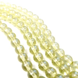 1 Strand (104pcs) Pale Green Glass Beads 8mm Round GB22-096