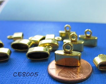 6 pcs Cord Ends, End Caps, Tassel Caps, Cord Caps Gold Plated Caps CE8005