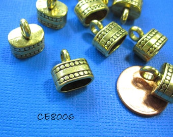 6pcs 7mminner Gold Cord End Cap With Connect Rings High - Etsy