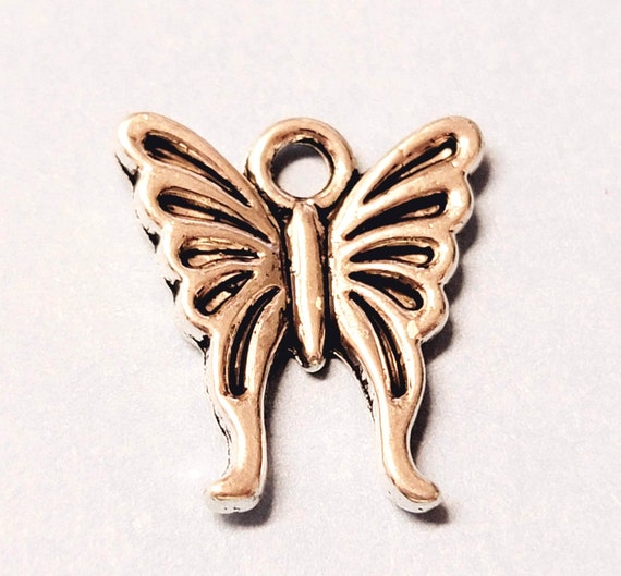 アクセサリー antique vintage old silver butterfly Vintage-800-Silver-Filigree-