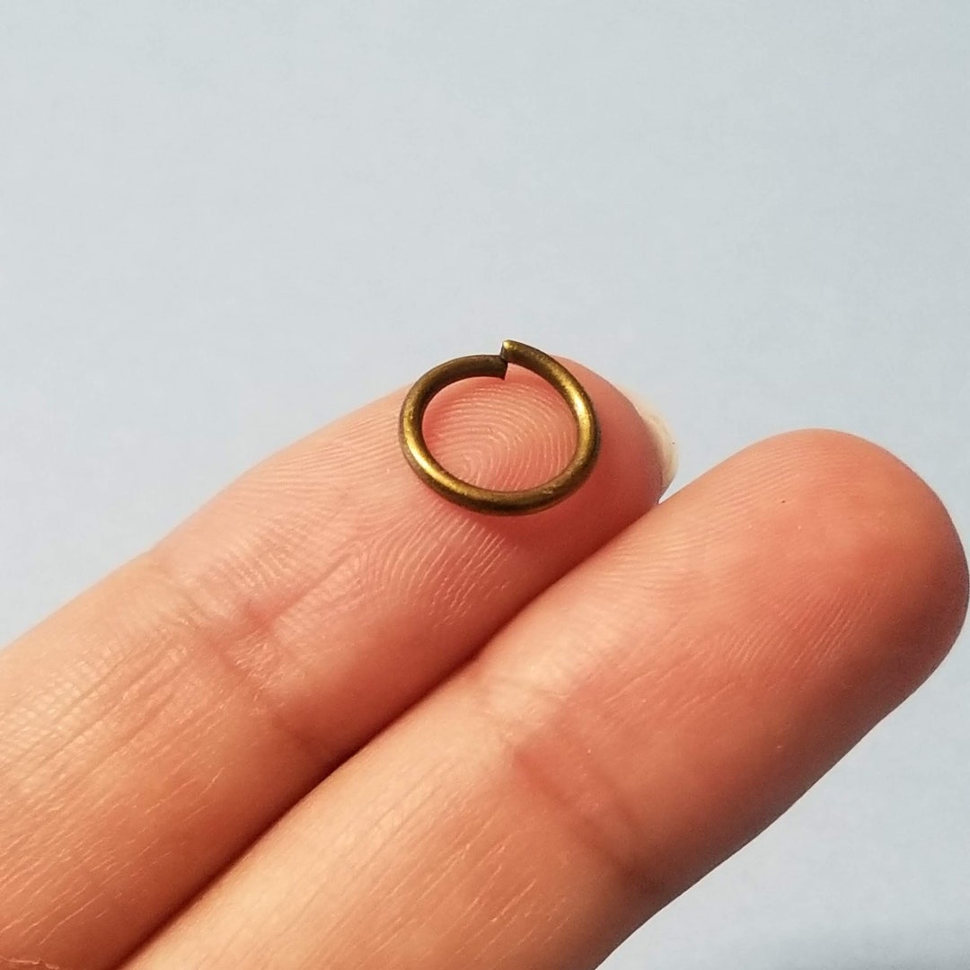 140 Pcs 6mm Copper Open Jump Ring Jewelry Making 18 Gauge h1