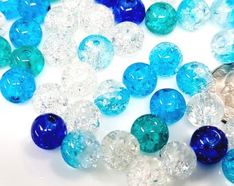 Crackle Glass Beads :. My Beads Australia