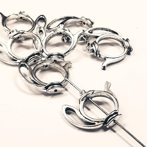 8 Frame Beads, Antique Silver Tea Pot Bead Frames, 18x22mm 8mm ID BF9004