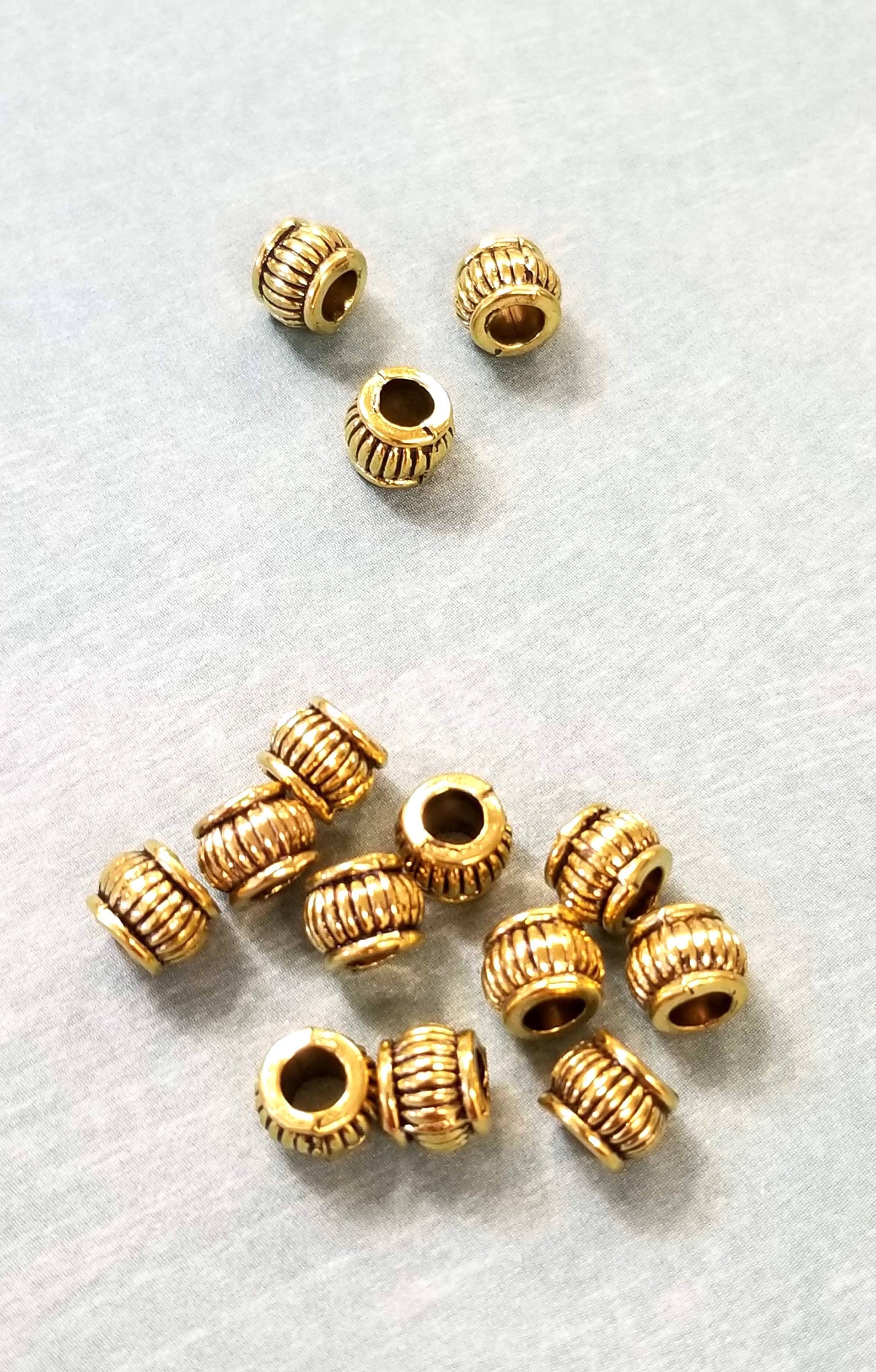 Fluted Pure Copper Metal 3mm Corrugated Round Small Little Spacer Bead –  bedazzlinbeads