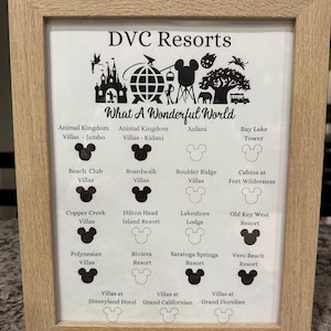 Disney DVC Resort Bucket List Printable | Color-In Mickey Head Tracker | Disney Vacation Club Keepsake. ***Lakeshore Lodge added!***