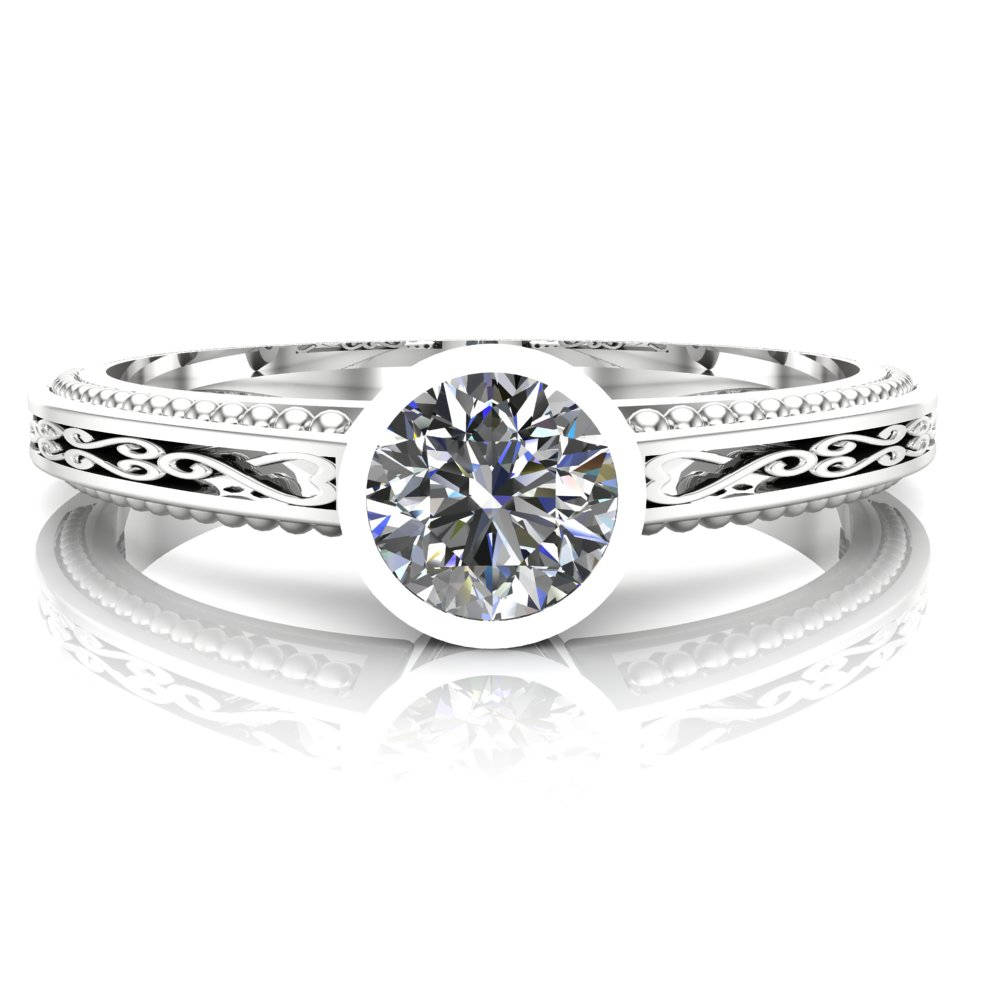 Affordable Diamond Engagement Ring 1/3 Carat Solitaire with Etsy