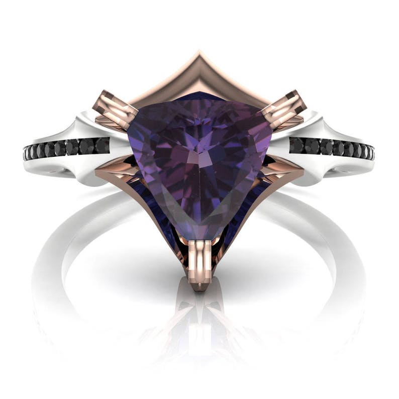 purple sapphire engagement rings