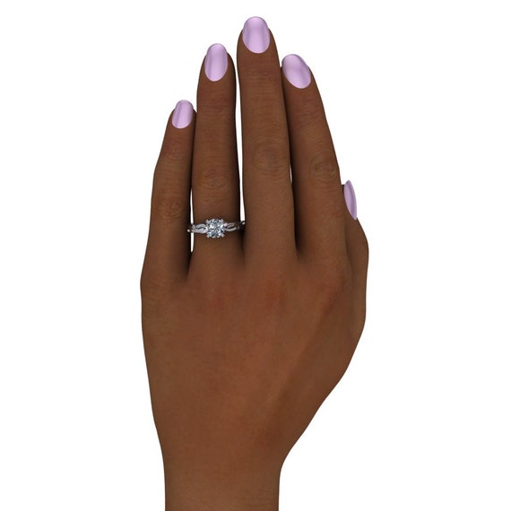 1 Carat Flawless FL Diamond Engagement Ring in Platinum