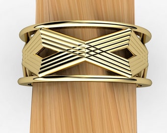 Geometric Designer Gold Ring in 14k White or Yellow Gold