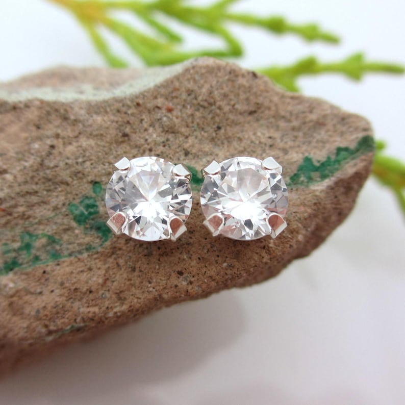 diamond flower drop earrings