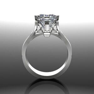 Diamond Luxury Art Ring, Red Carpet Fashion in Platinum or Gold image 4