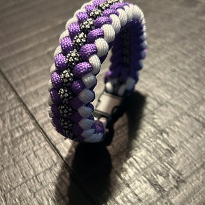 Three color Modified Sanctified knot paracord bracelet