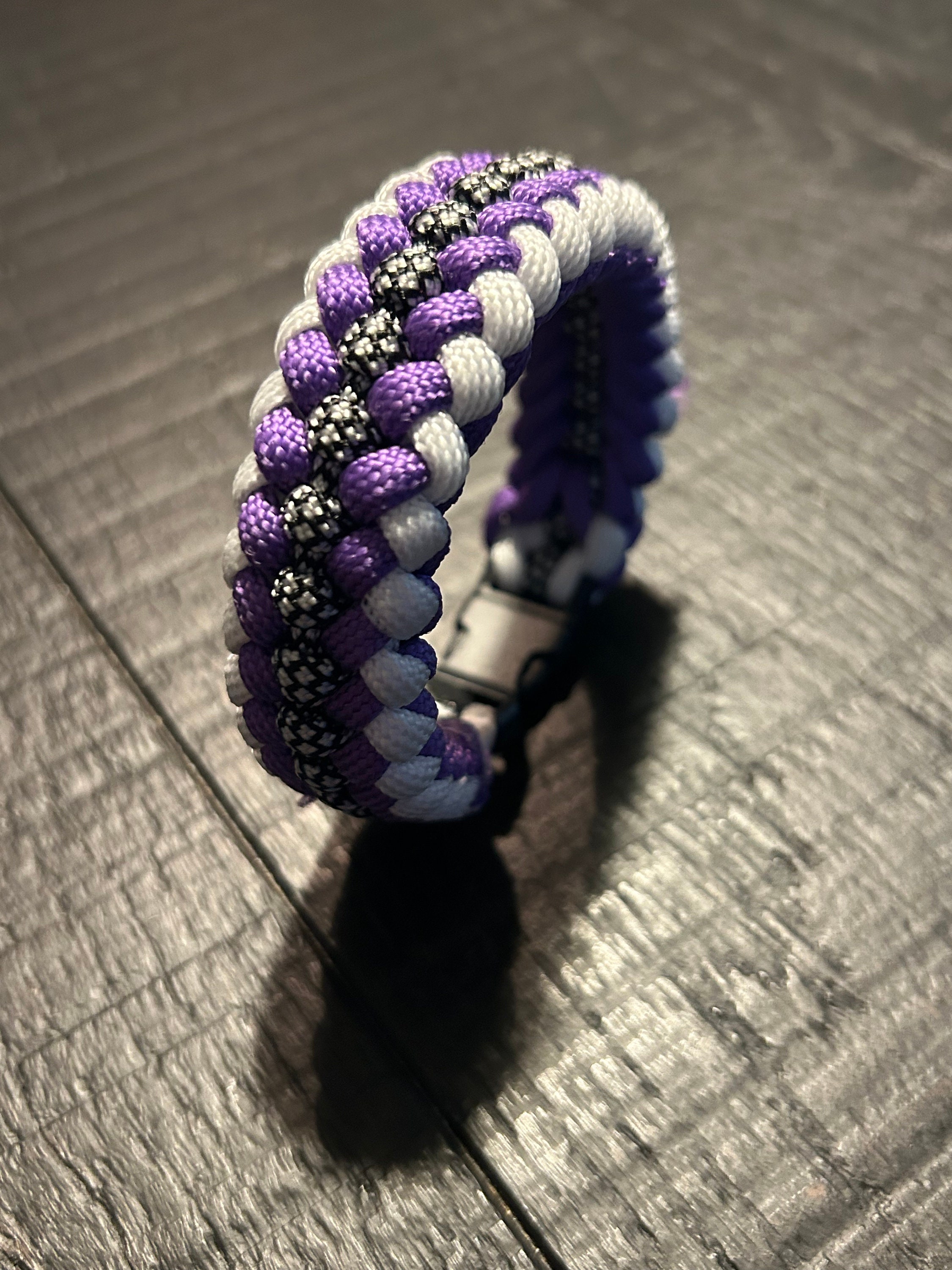 Three color Modified Sanctified knot paracord bracelet