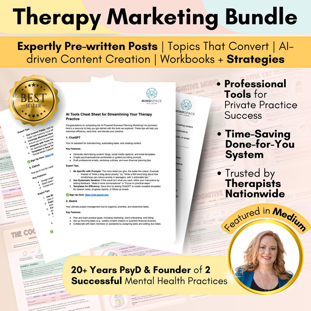 Chatitout Therapy Marketing Bundle: Branding Kit, Website & Social Media ...