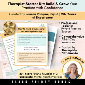 Therapist Starter Kit: Private Practice Forms, Templates (Editable PDF)
