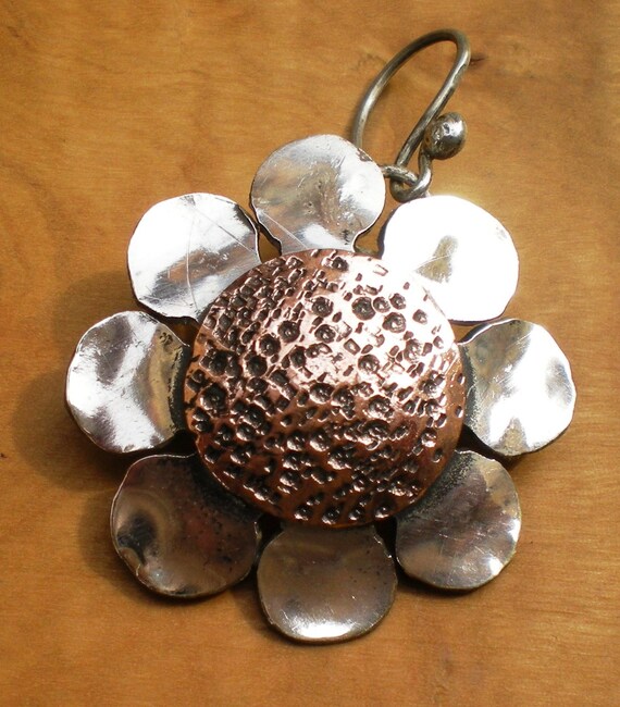 Mega Daisy Earrings Silver